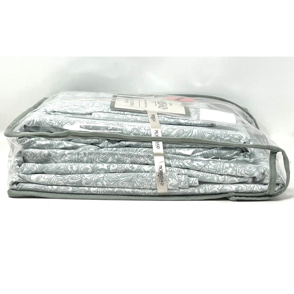 WILLIAM MORRIS & Co. CALIFORNIA CAL KING Sheet Set Floral Cotton - Picture 6 of 10
